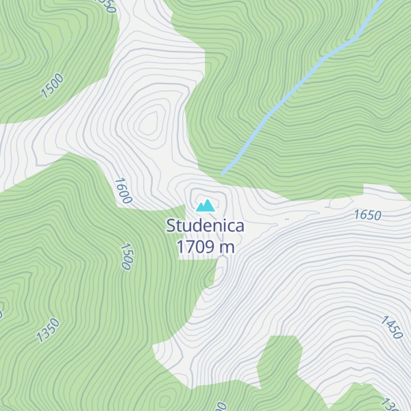 Map of Studenica