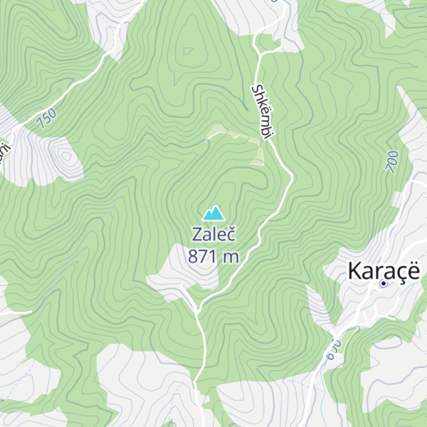 Map of Zaleč