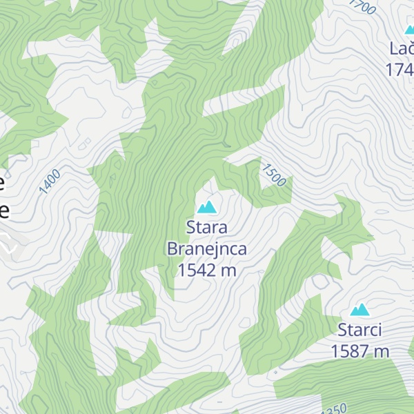 Map of Stara Branejnca