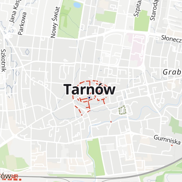 Map of Tarnów - Wzgórze Miejskie