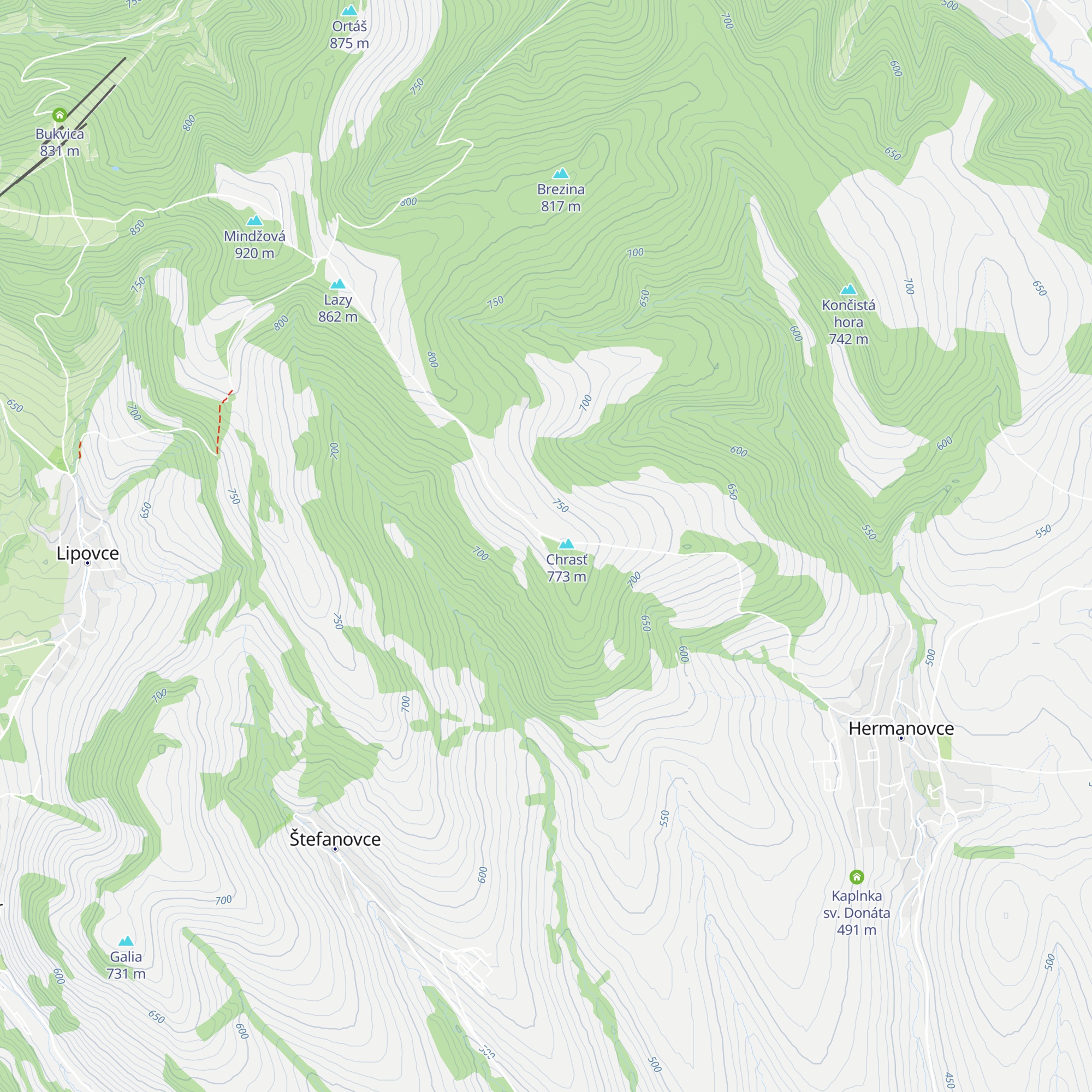 Urbárska koliba map
