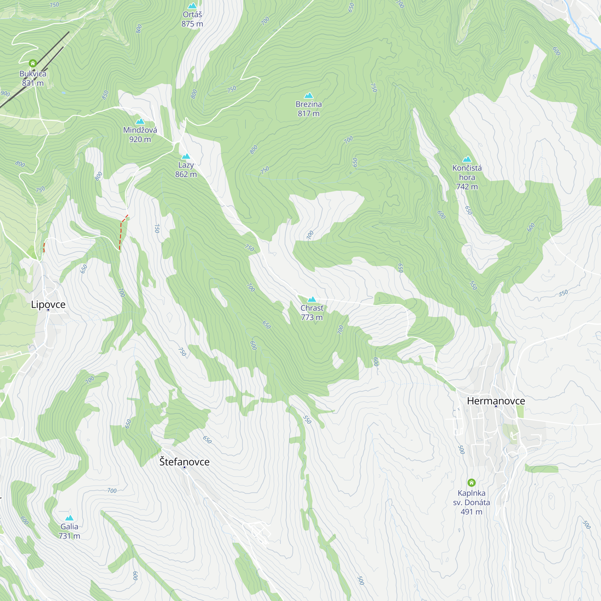 Urbárska koliba map