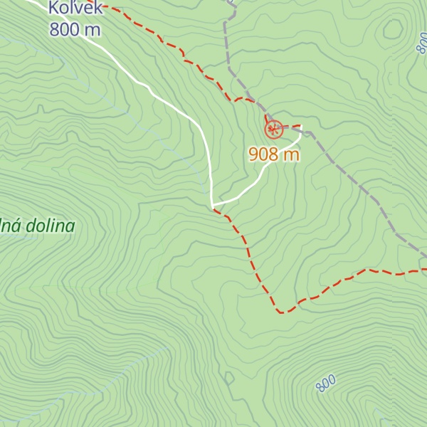 Map of U smelého srnca