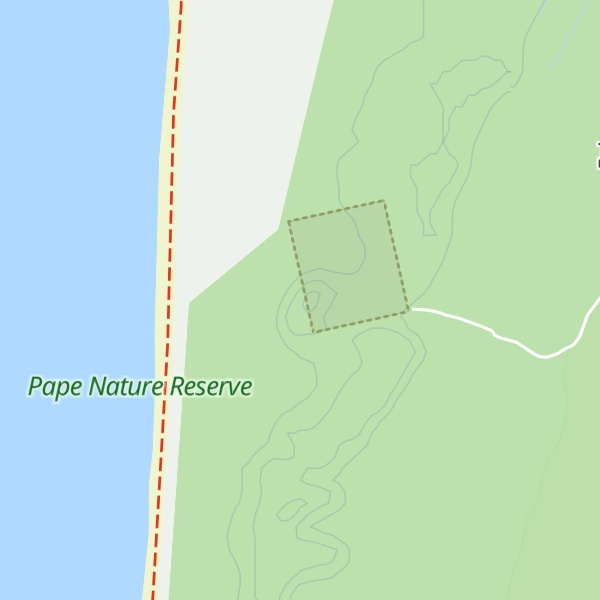 Map of Ķupu kāpa