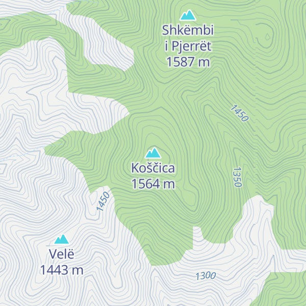 Map of Koščica