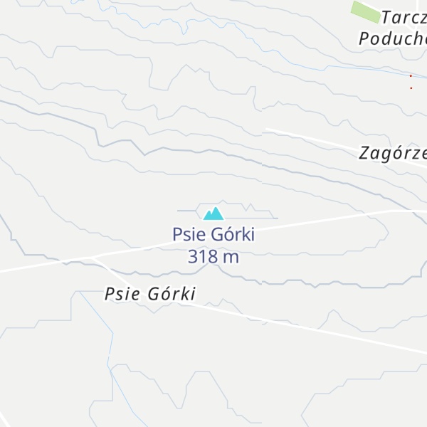 Map of Psie Górki