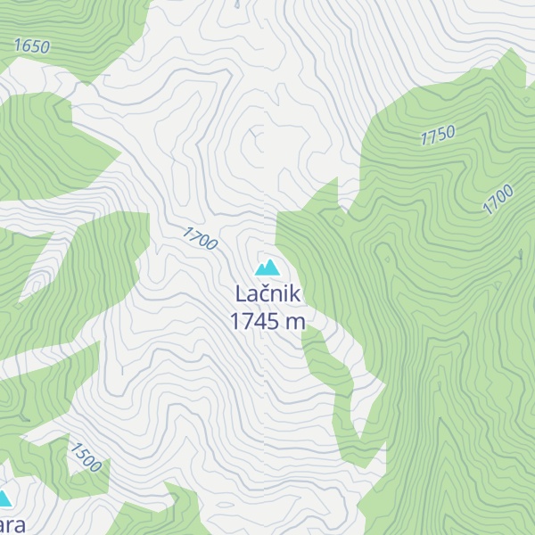 Map of Lačnik