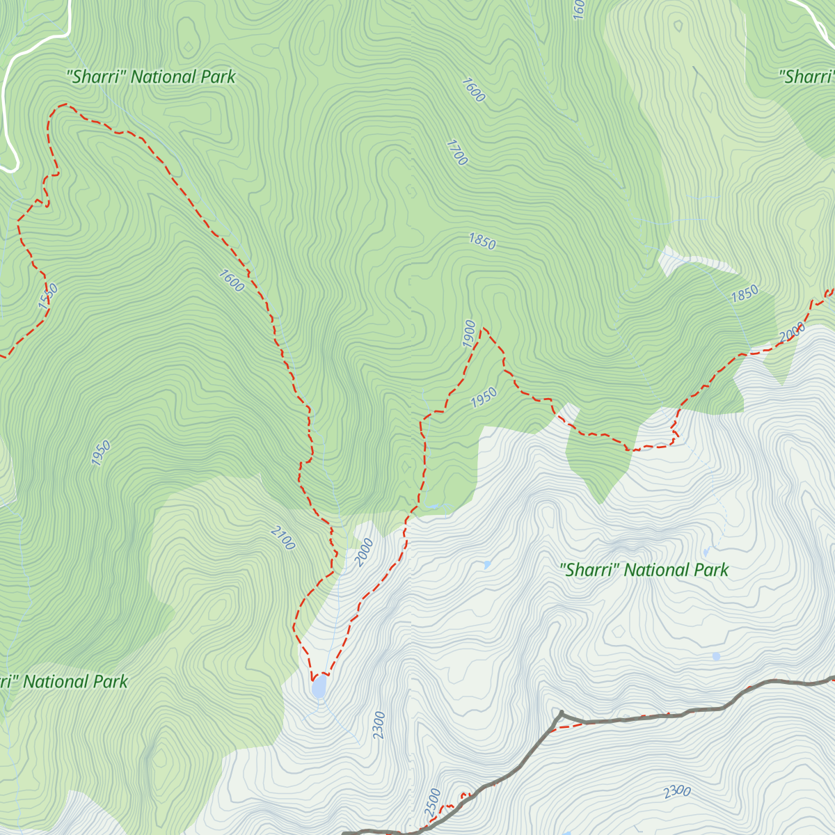 Mountaineers' Lodge map