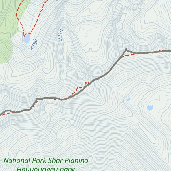Map of Ezerski Vrv