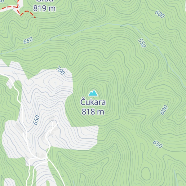 Map of Čukara