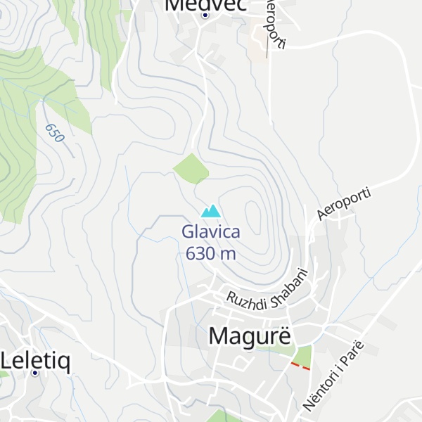 Map of Glavica