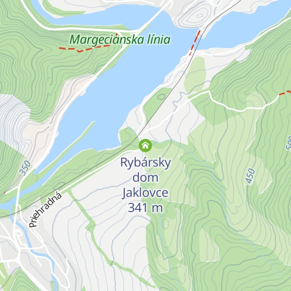 Map of Rybársky dom Jaklovce