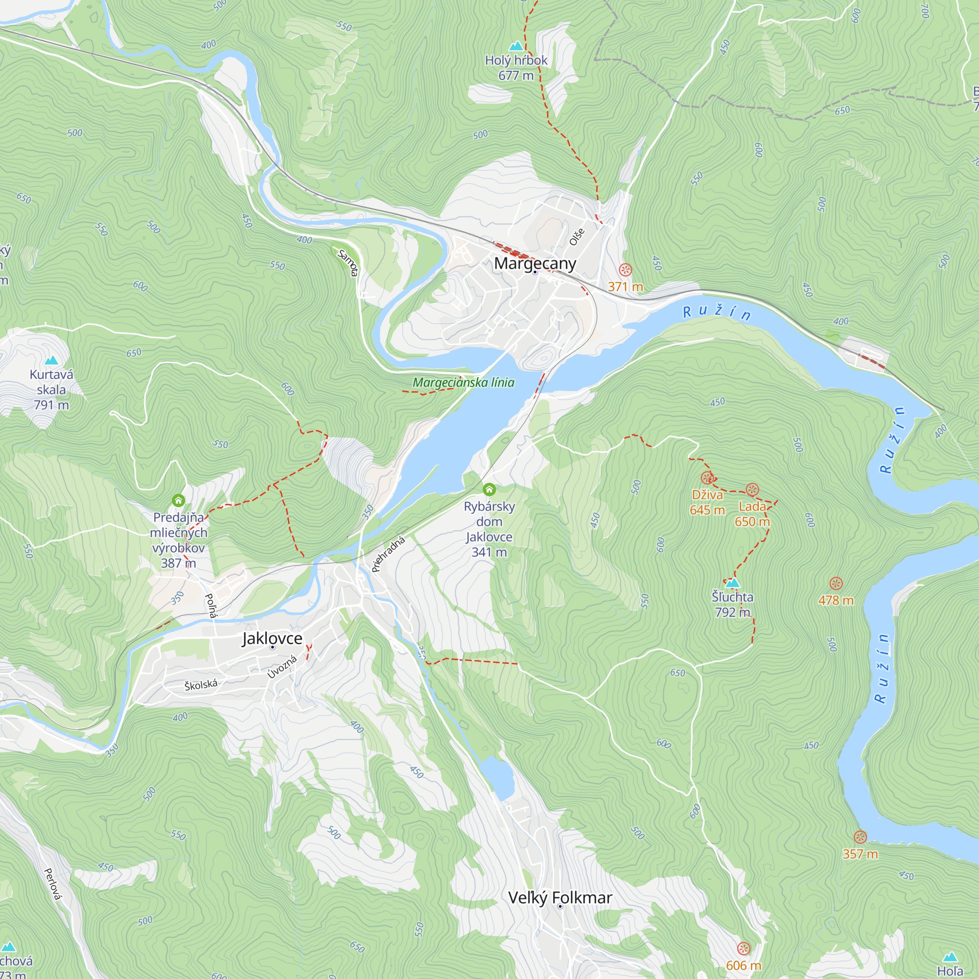 Rybársky dom Jaklovce map