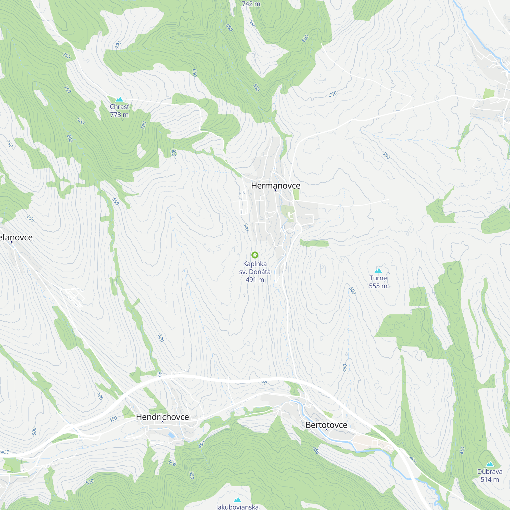 Kaplnka sv. Donáta map
