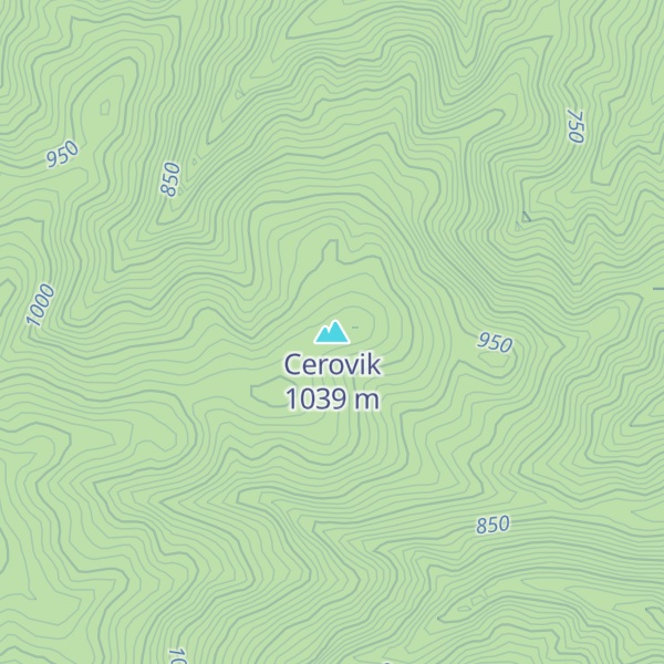 Map of Cerovik