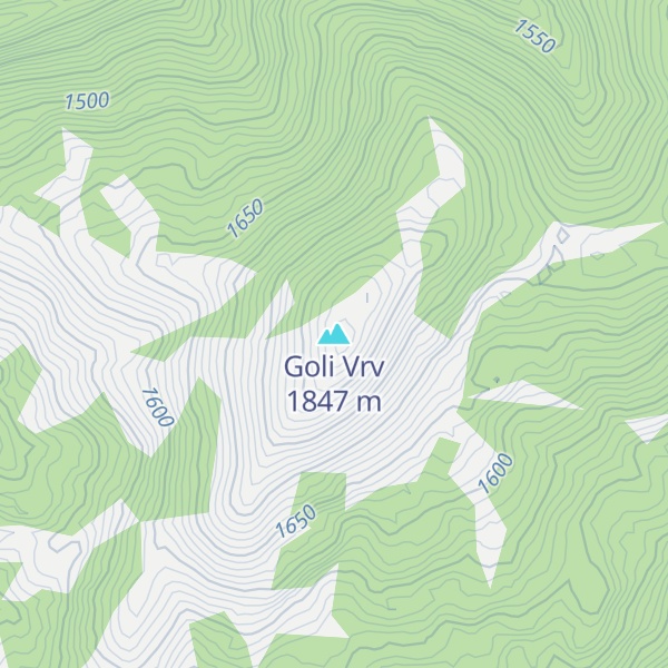 Map of Goli Vrv