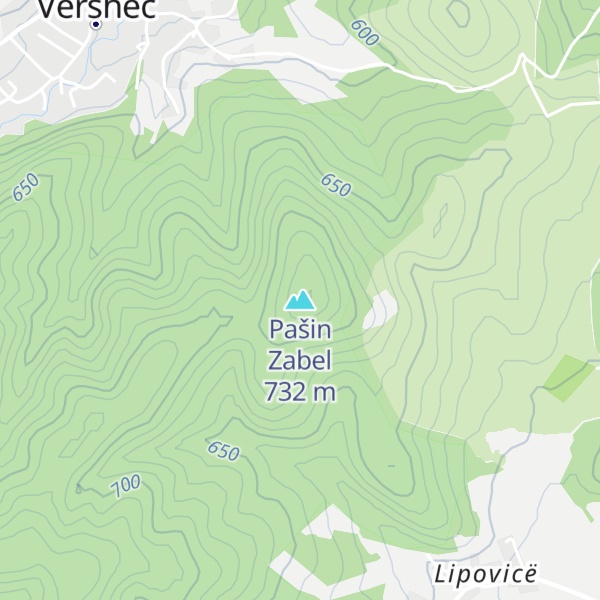 Map of Pašin Zabel