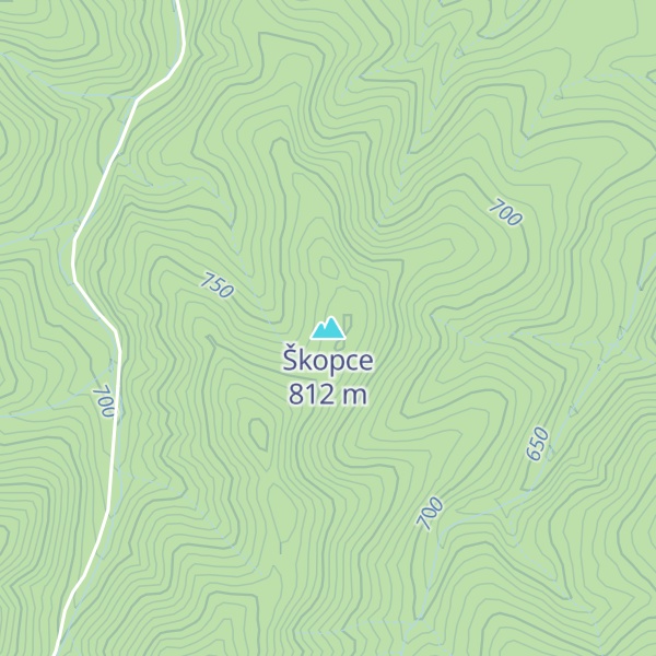 Map of Škopce