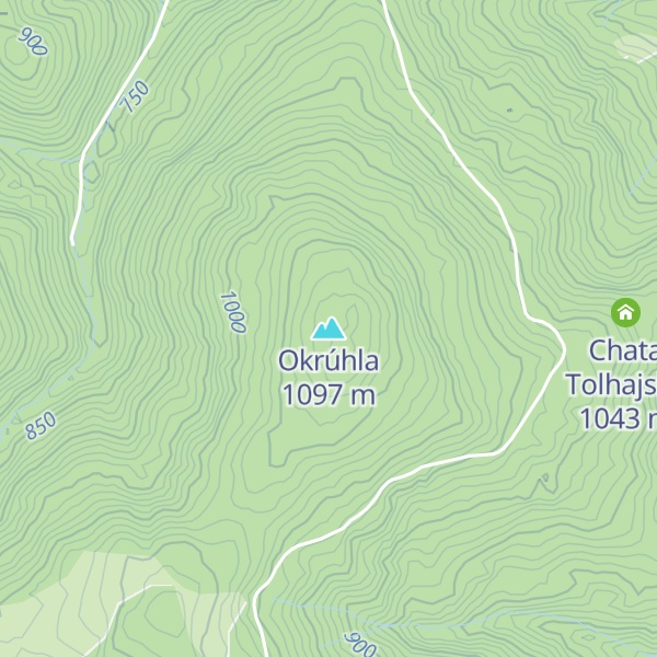 Map of Okrúhla