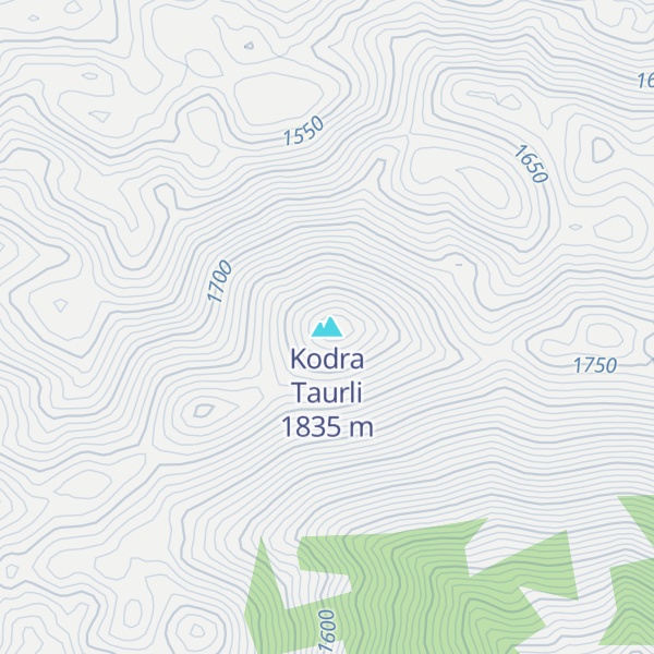 Map of Kodra Taurli