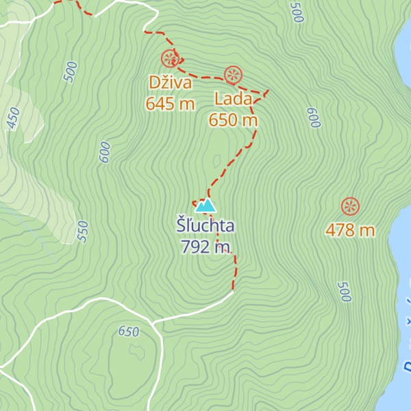 Map of Šľuchta