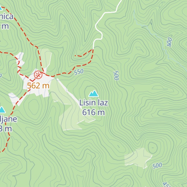 Map of Lisin laz