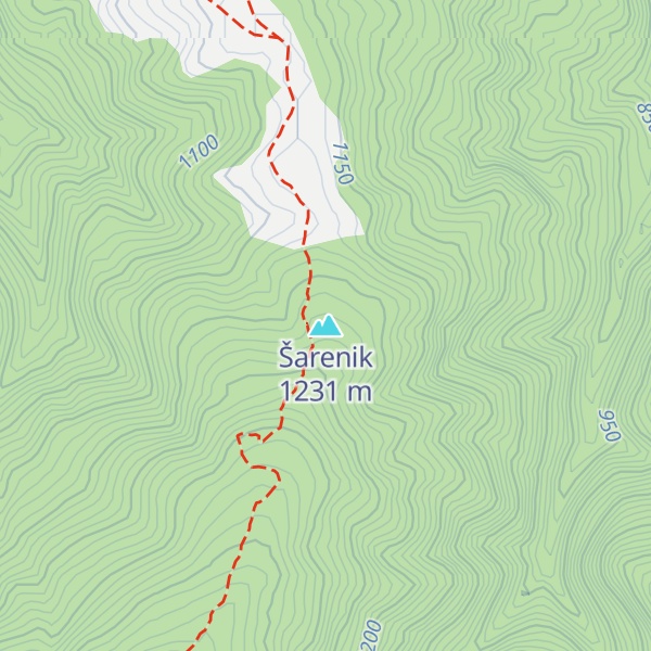 Map of Šarenik