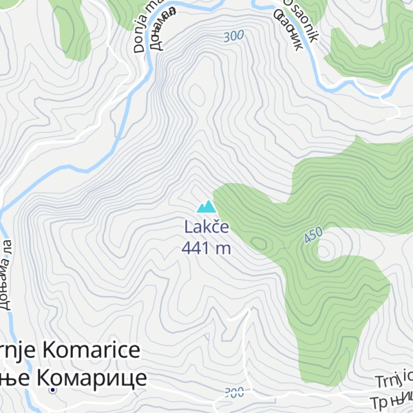 Map of Lakče