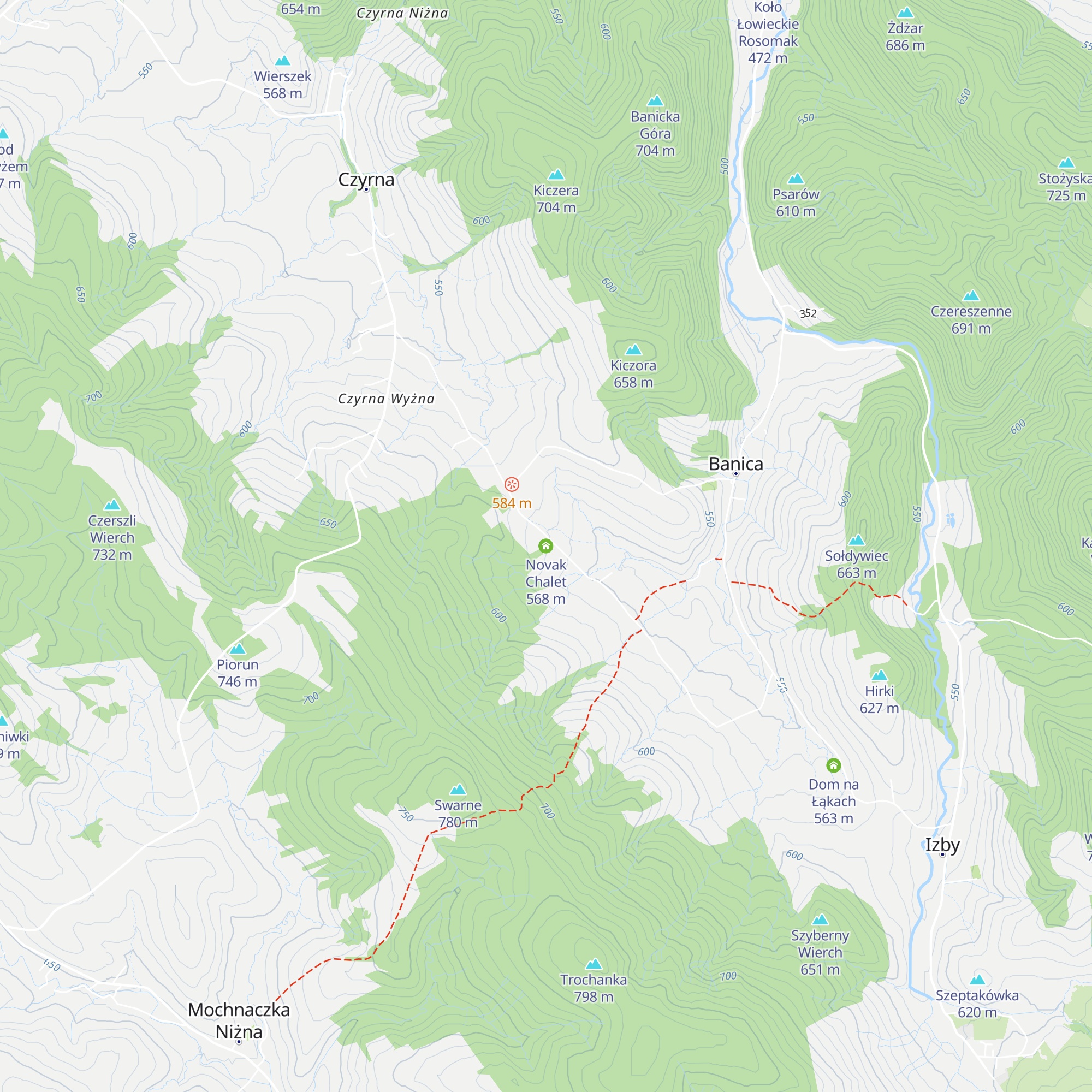 Novak Chalet map