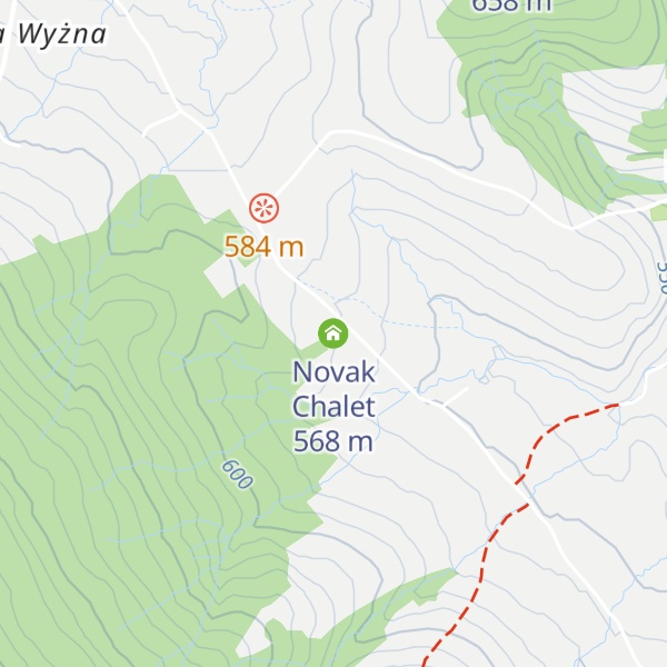 Map of Novak Chalet