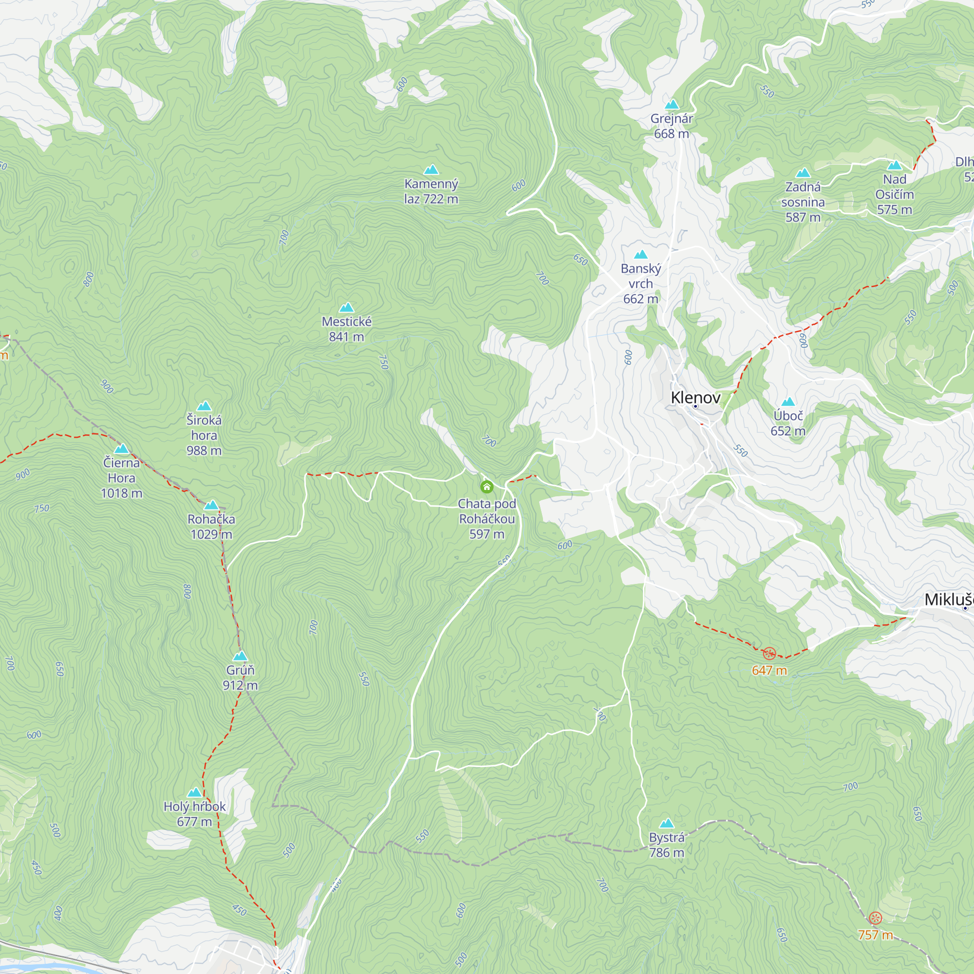 Chata pod Roháčkou map