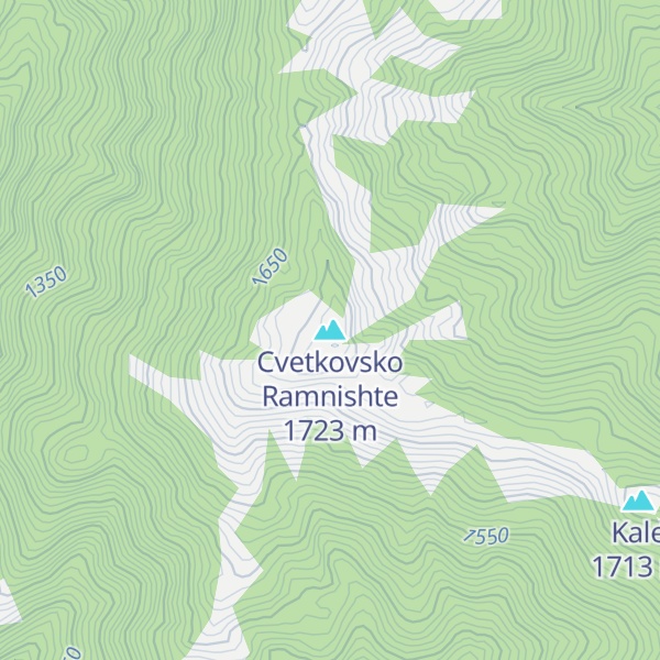 Map of Cvetkovsko Ramnishte