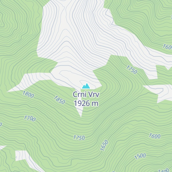 Map of Crni Vrv