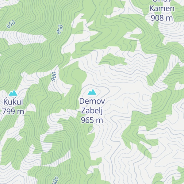 Map of Demov Zabelj