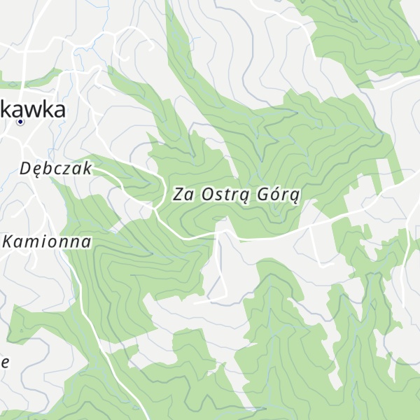 Map of Ostra Góra