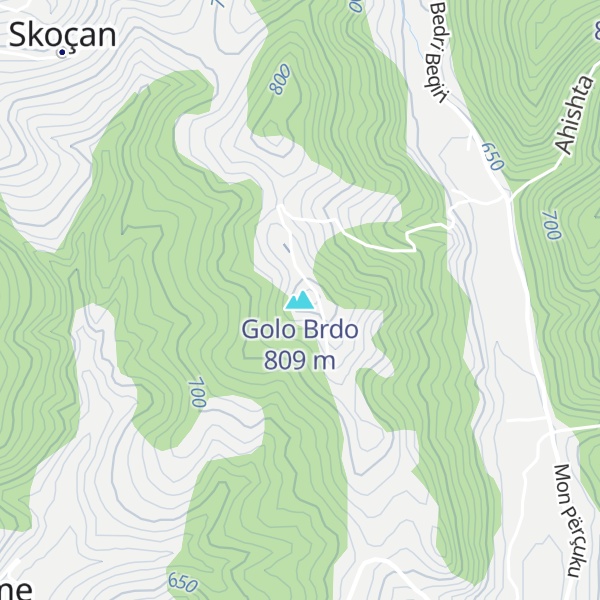 Map of Golo Brdo