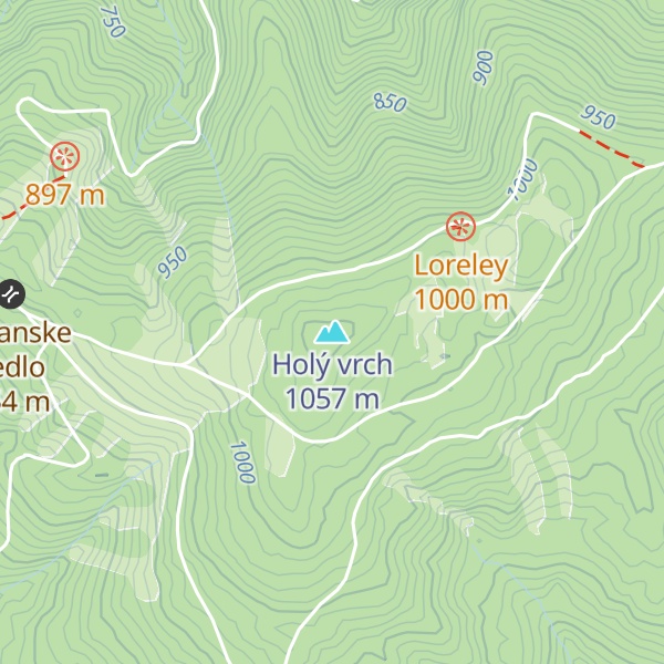Map of Holý vrch