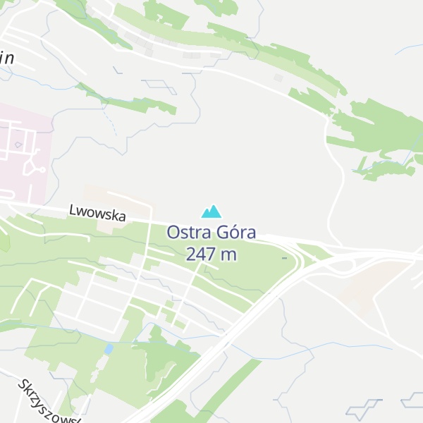 Map of Ostra Góra