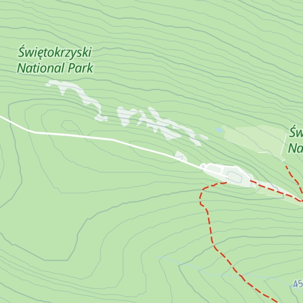 Map of Łysa Góra