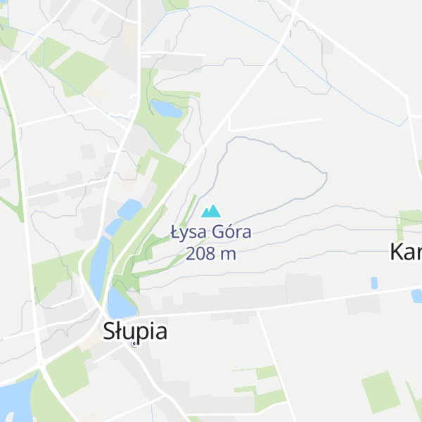 Map of Łysa Góra