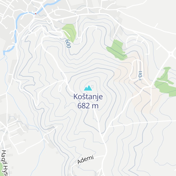 Map of Koštanje