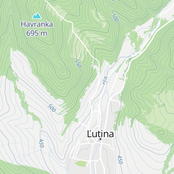 Map of Kaplnka Cesty svetla XI a XII