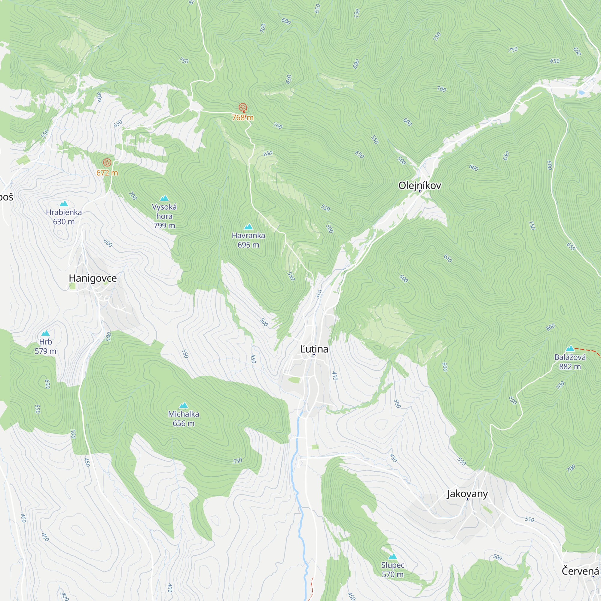 Kaplnka Cesty svetla XI a XII map