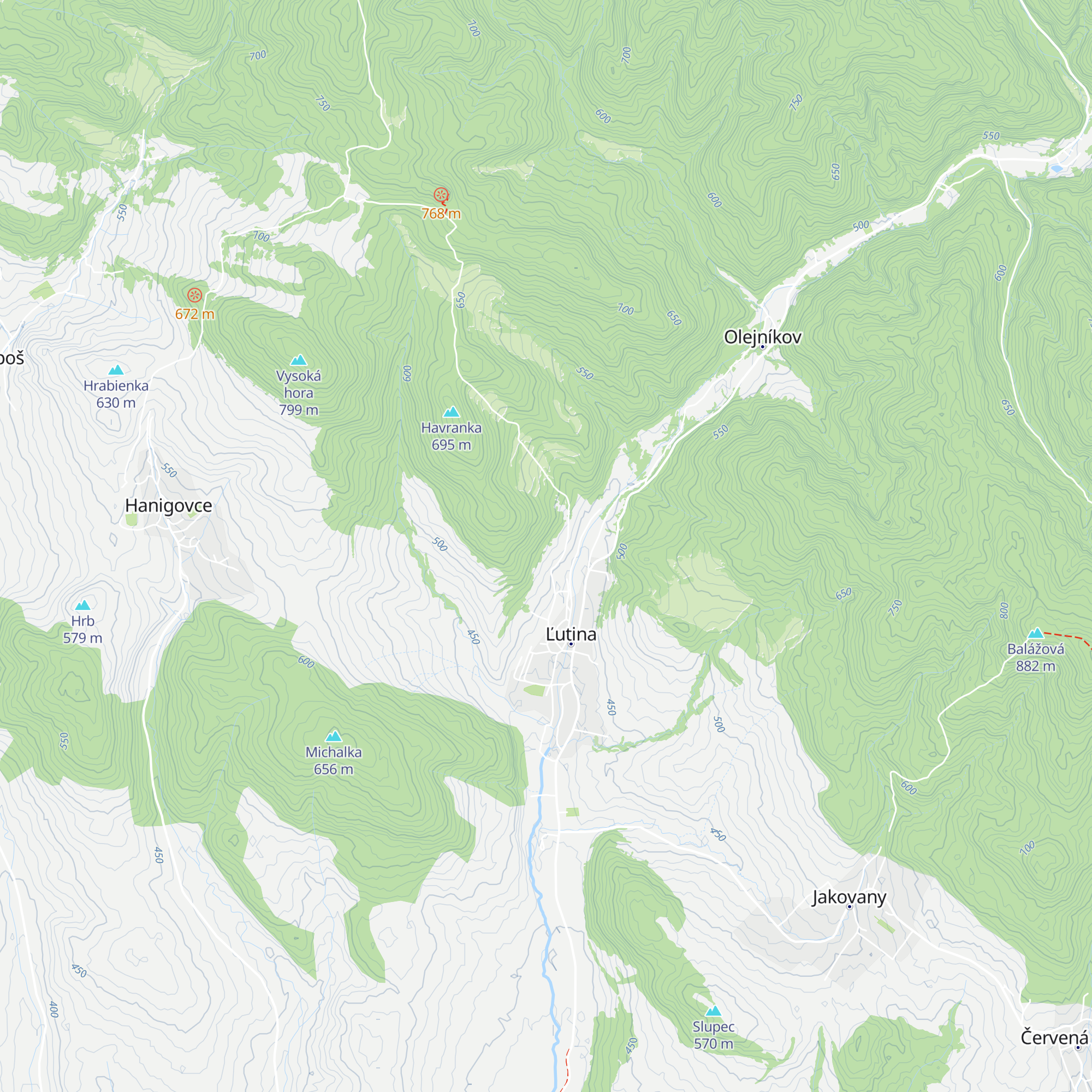 Kaplnka Cesty svetla XI a XII map