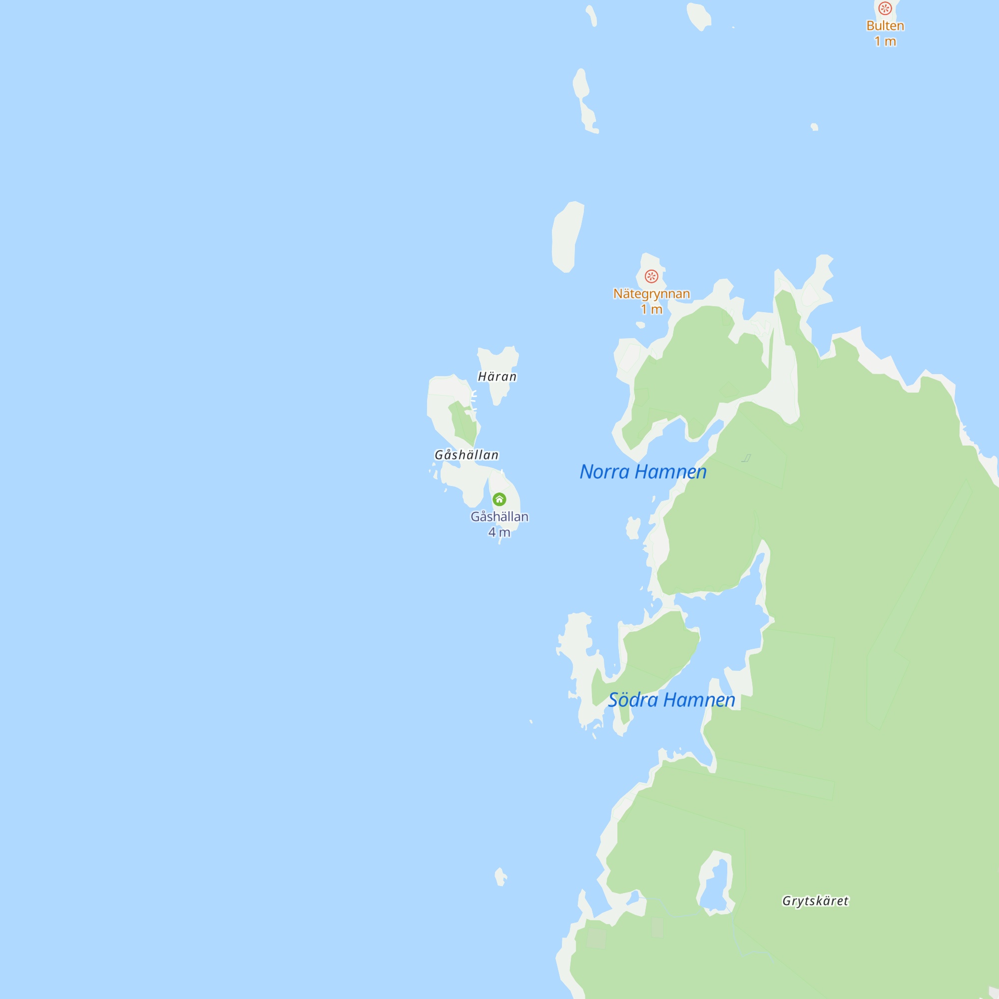 Gåshällan map