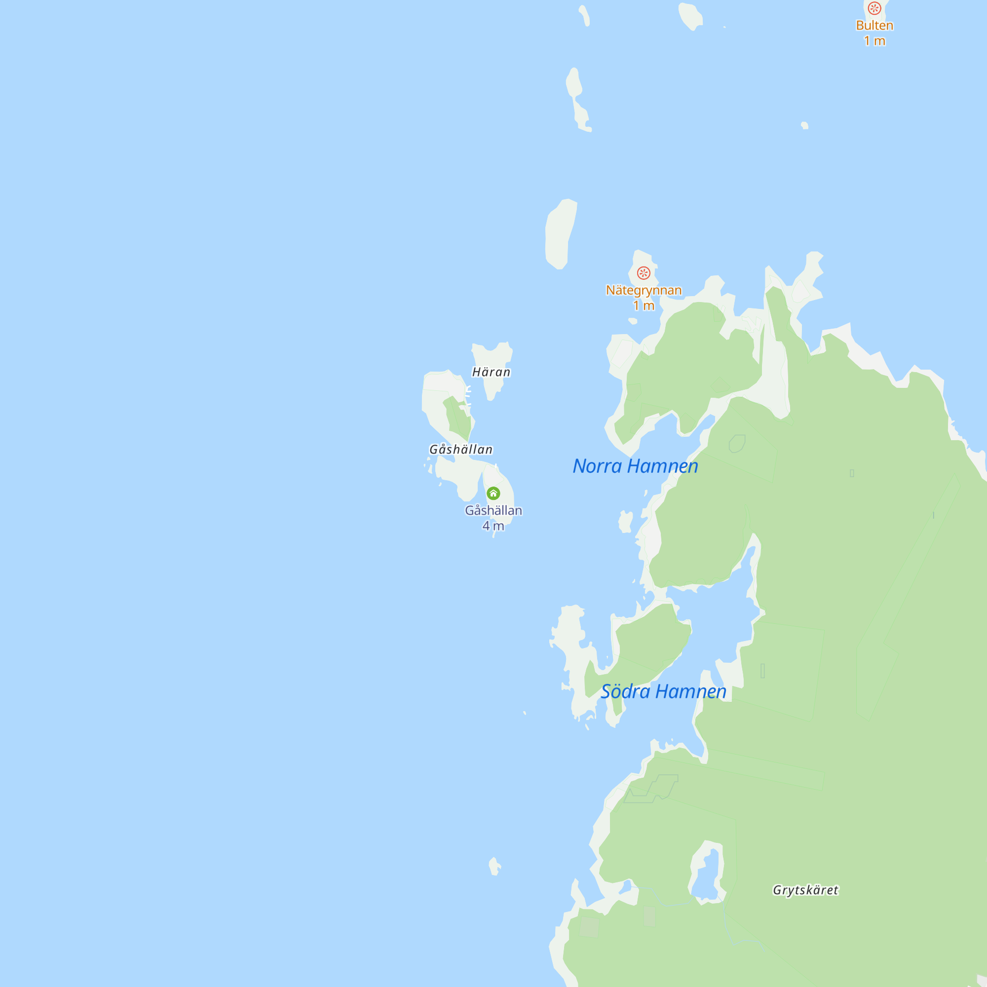 Gåshällan map
