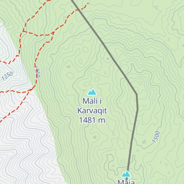Map of Mali i Karvaqit