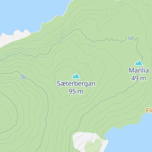Map of Sæterbergan