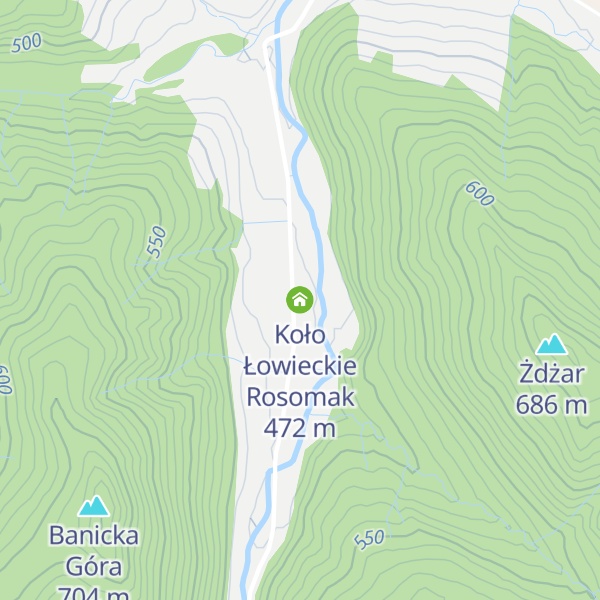 Map of Koło Łowieckie Rosomak