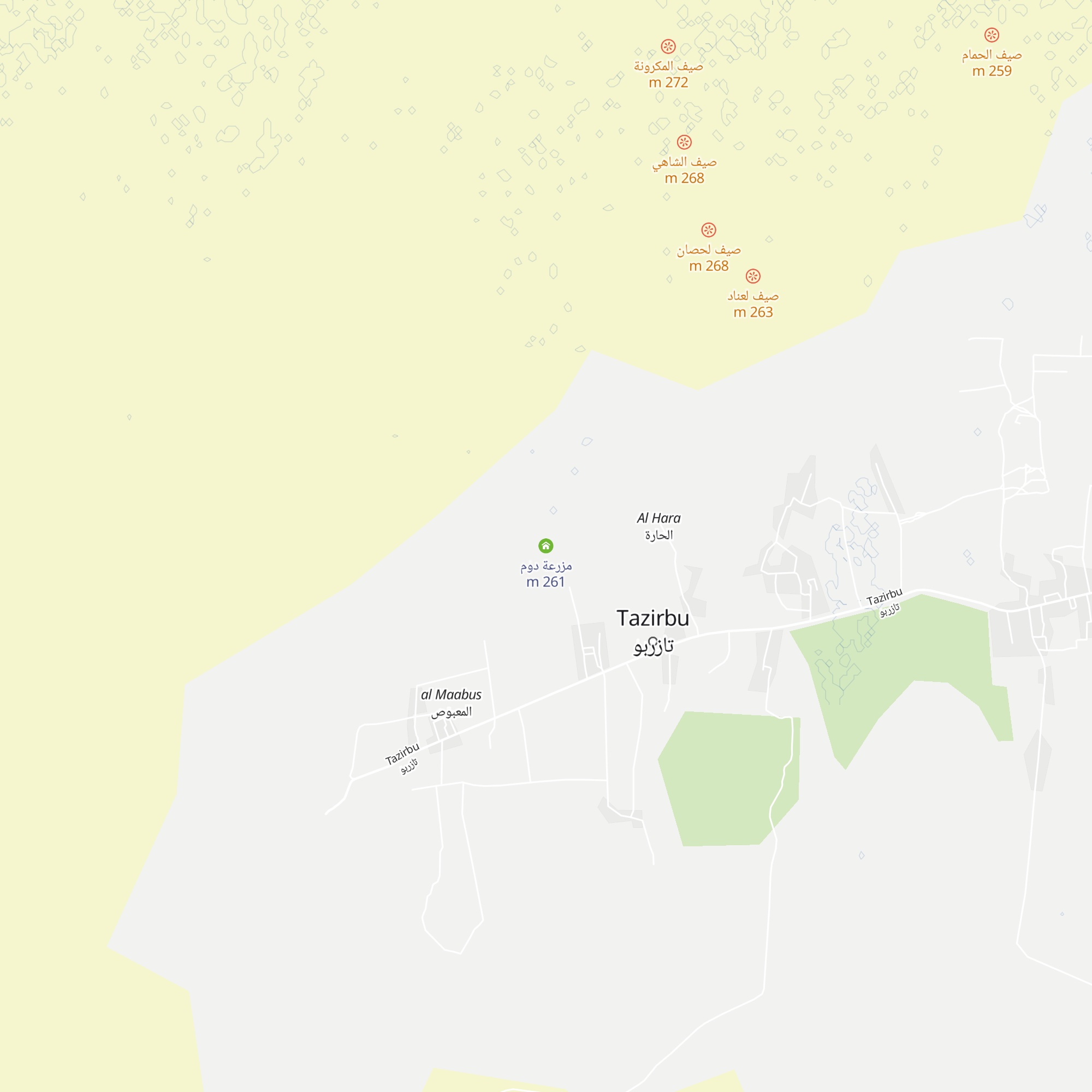 مزرعة دوم map